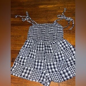 Old navy checker romper